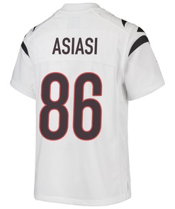Devin Asiasi 86 Cincinnati Bengals Super Bowl LVII Champions Youth Game Jersey - White