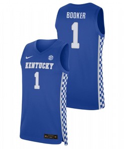 Devin Booker 1 Kentucky Wildcats College Basketball Men Jersey - Royal
