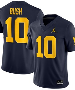 Devin Bush Michigan Wolverines Jordan Brand Game Jersey - Navy Ncaa
