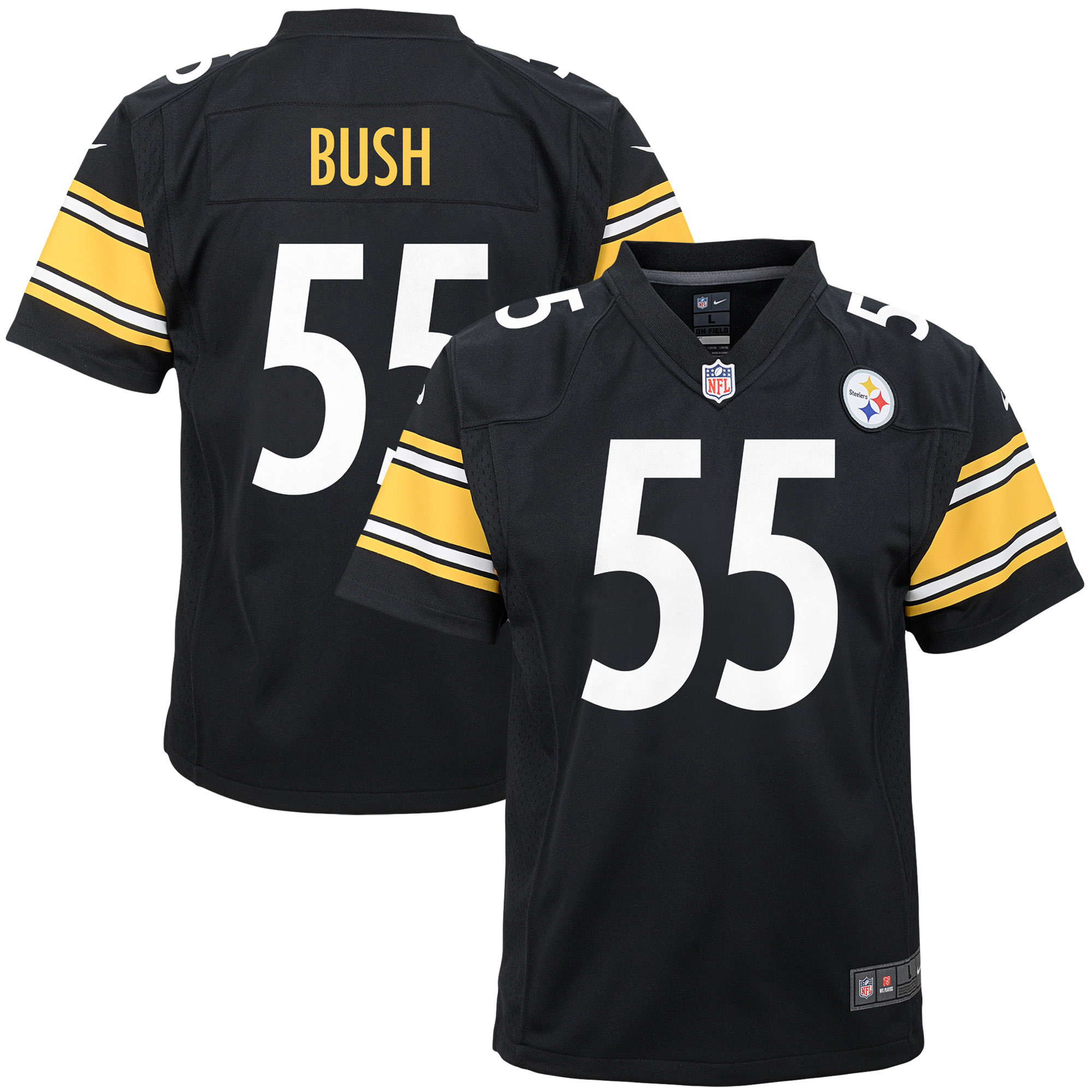 Devin Bush Pittsburgh Steelers Player Game Jersey - Black Nfl