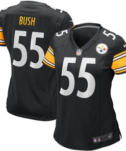 Devin Bush Pittsburgh Steelers Womens Game Player Jersey - Black Nfl