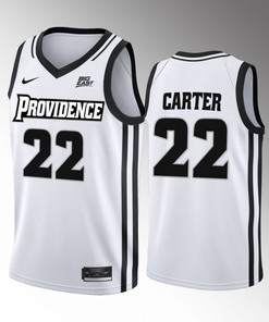 Devin Carter 22 Providence Friars Home Uniform Jersey 2022-23 College Basketball White