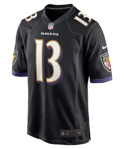Devin Duvernay 13 Baltimore Ravens Game Player Jersey - Black