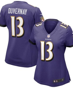 Devin Duvernay 13 Baltimore Ravens Women's Game Jersey - Purple