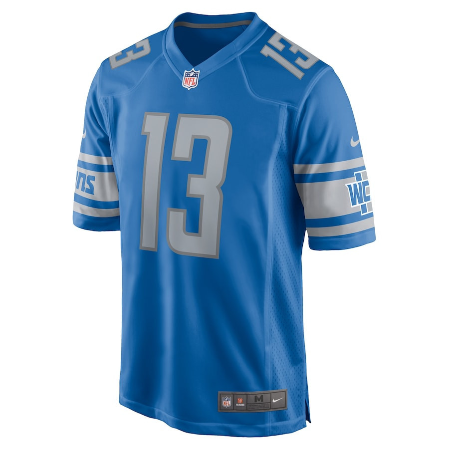 Devin Funchess 13 Detroit Lions Player Game Jersey - Blue