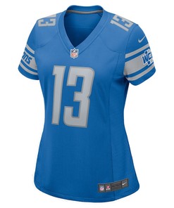 Devin Funchess 13 Detroit Lions Women's Player Game Jersey - Blue