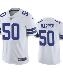 Devin Harper 50 Dallas Cowboys White Vapor Limited Jersey