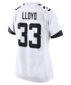 Devin Lloyd 33 Jacksonville Jaguars Women's Away Game Player Jersey - White