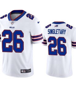 Devin Singletary 26 Buffalo Bills White Vapor Limited Jersey