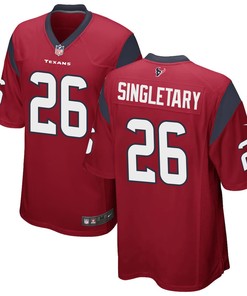 Devin Singletary 26 Houston Texans Alternate Game Men Jersey - Red