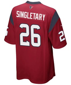 Devin Singletary 26 Houston Texans Alternate Game Men Jersey - Red