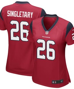 Devin Singletary 26 Houston Texans Alternate Game Women Jersey - Red