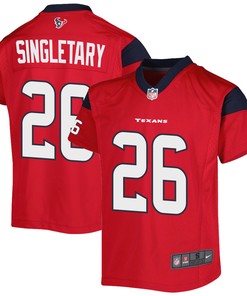 Devin Singletary 26 Houston Texans Alternate Game Youth Jersey - Red