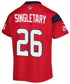 Devin Singletary 26 Houston Texans Alternate Game Youth Jersey - Red