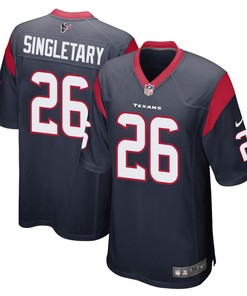 Devin Singletary 26 Houston Texans Game Men Jersey - Navy