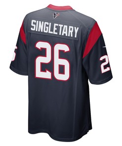 Devin Singletary 26 Houston Texans Game Men Jersey - Navy