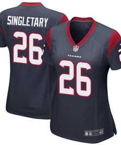 Devin Singletary 26 Houston Texans Game Women Jersey - Navy