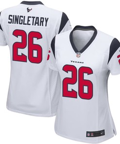 Devin Singletary 26 Houston Texans Game Women Jersey - White