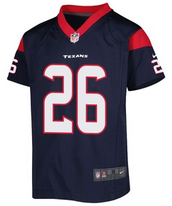 Devin Singletary 26 Houston Texans Game Youth Jersey - Navy