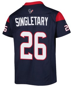 Devin Singletary 26 Houston Texans Game Youth Jersey - Navy