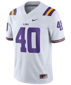 Devin White #40 LSU Tigers Game Jersey - White