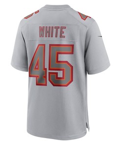Devin White 45 Tampa Bay Buccaneers Atmosphere Fashion Game Jersey - Gray