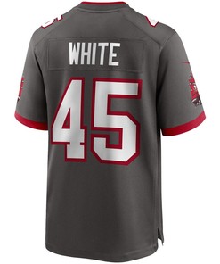 Devin White 45 Tampa Bay Buccaneers Game Jersey - Pewter