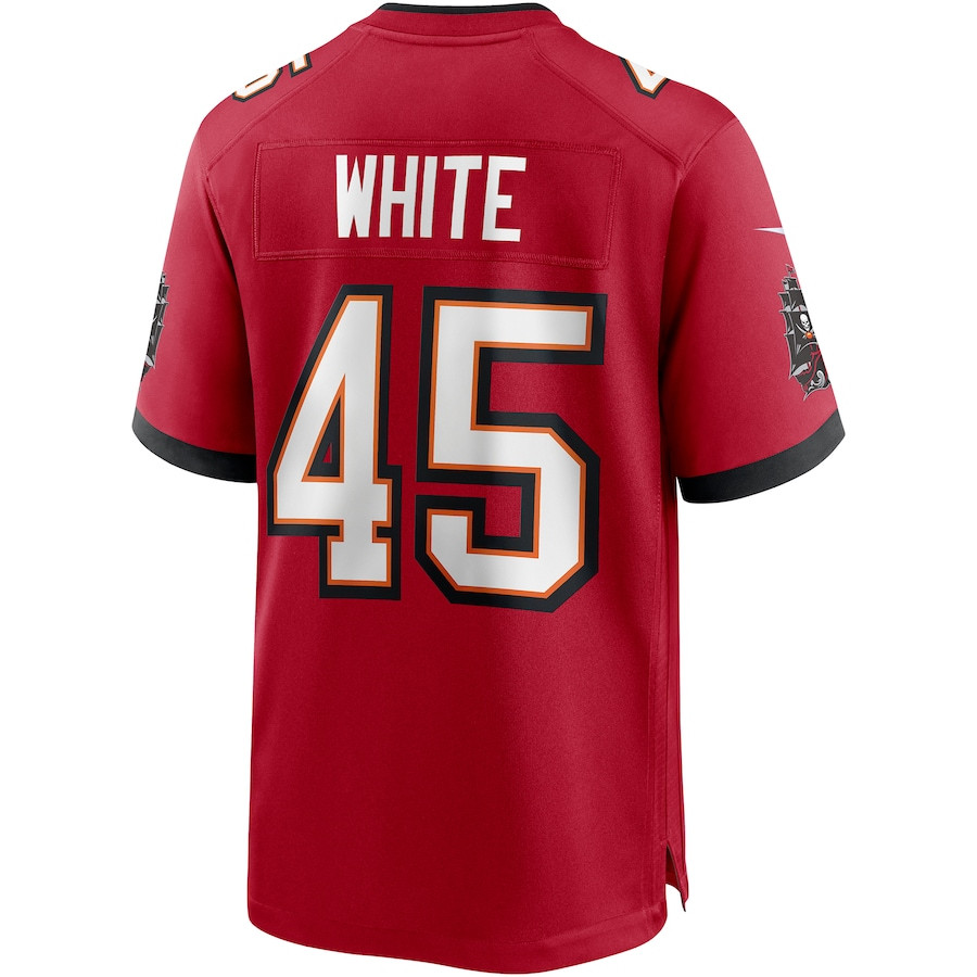 Devin White 45 Tampa Bay Buccaneers Player Game Jersey - Red