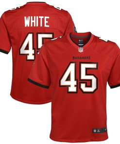 Devin White 45 Tampa Bay Buccaneers Youth Game Jersey - Red