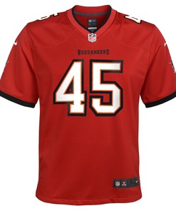 Devin White 45 Tampa Bay Buccaneers Youth Game Jersey - Red