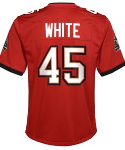 Devin White 45 Tampa Bay Buccaneers Youth Game Jersey - Red