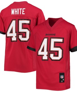 Devin White 45 Tampa Bay Buccaneers Youth Player Jersey - Red