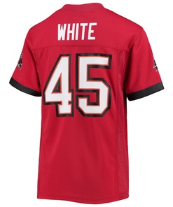 Devin White 45 Tampa Bay Buccaneers Youth Player Jersey - Red