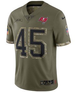 Devin White Tampa Bay Buccaneers 2022 Salute To Service Limited Jersey - Olive