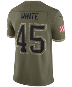 Devin White Tampa Bay Buccaneers 2022 Salute To Service Limited Jersey - Olive