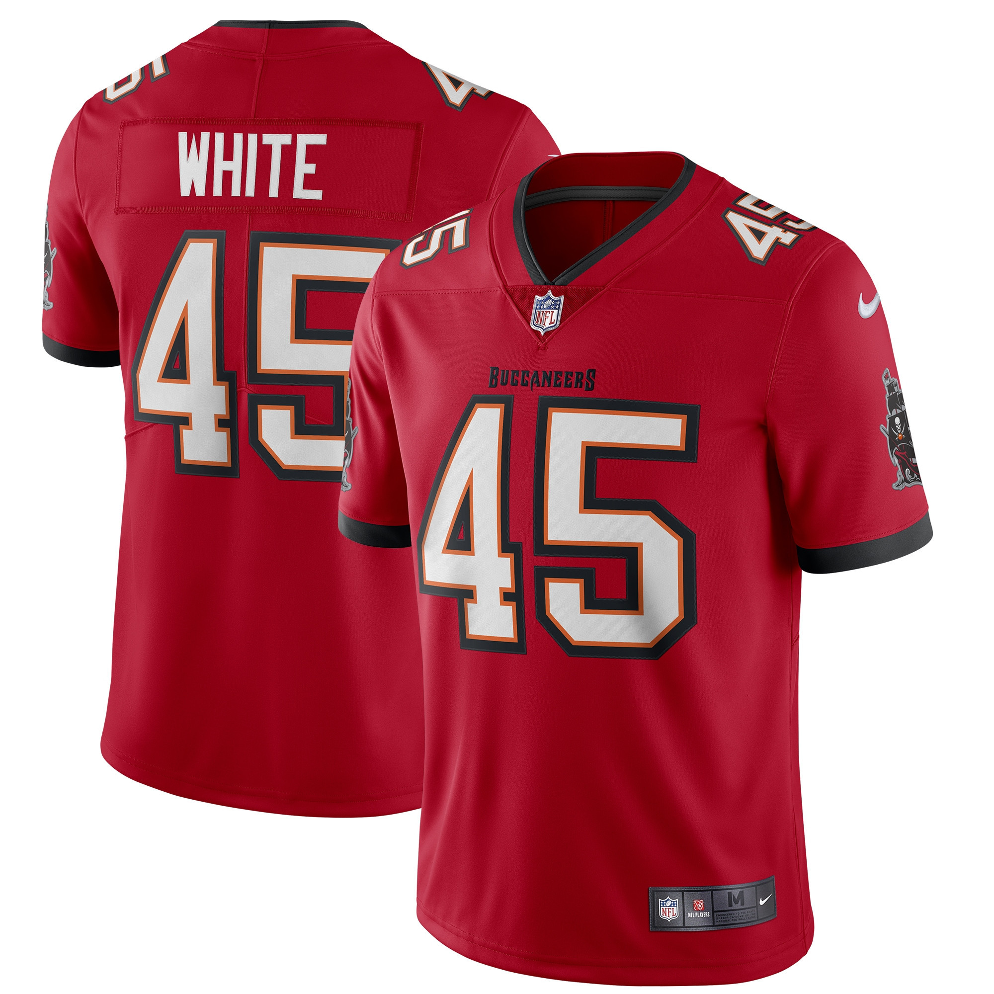 Devin White Tampa Bay Buccaneers Vapor Limited Jersey Red Nfl