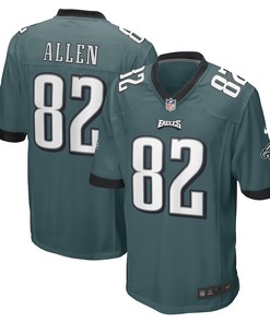 Devon Allen Philadelphia Eagles Game Player Jersey - Midnight Green