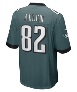Devon Allen Philadelphia Eagles Game Player Jersey - Midnight Green