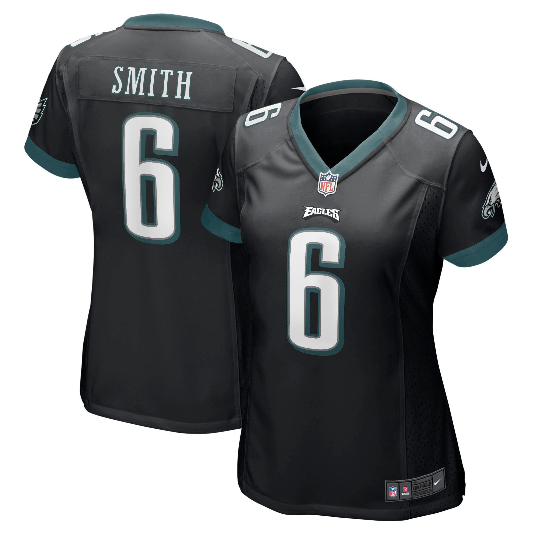 Devonta Smith Philadelphia Eagles Womens Game Jersey - Black Nfl