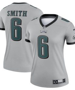 Devonta Smith Philadelphia Eagles Womens Inverted Legend Jersey - Silver Nfl