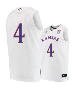 Devonte Graham 4 Kansas Jayhawks Basketball Men Jersey - White