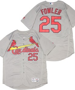 Dexter Fowler #25 St Louis Cardinals 2020 Mlb Gray Jersey