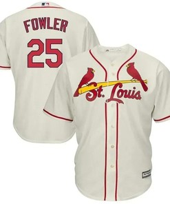 Dexter Fowler St. Louis Cardinals Alternate Cool Base Jersey - Cream