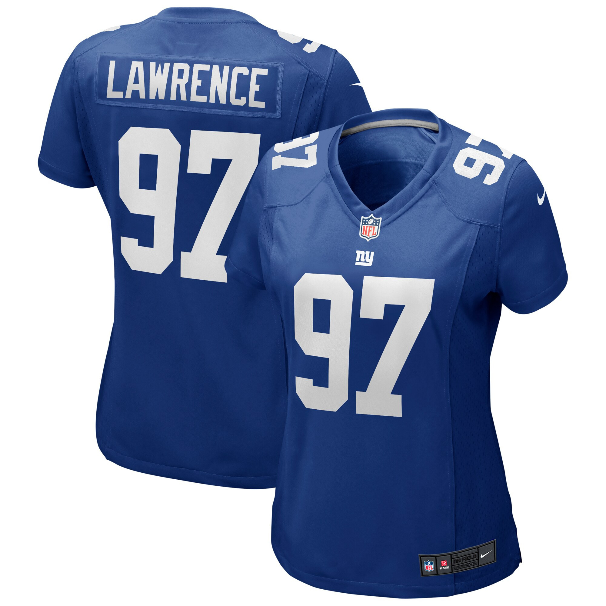 Dexter Lawrence New York Giants Womens Game Player Jersey - Royal Nfl