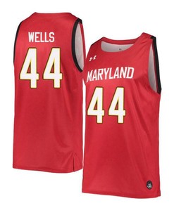 Dez Wells 44 Maryland Terrapins Retro Basketball Men Jersey - Red