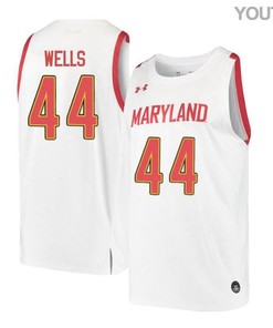 Dez Wells 44 Maryland Terrapins Retro Basketball Youth Jersey - White