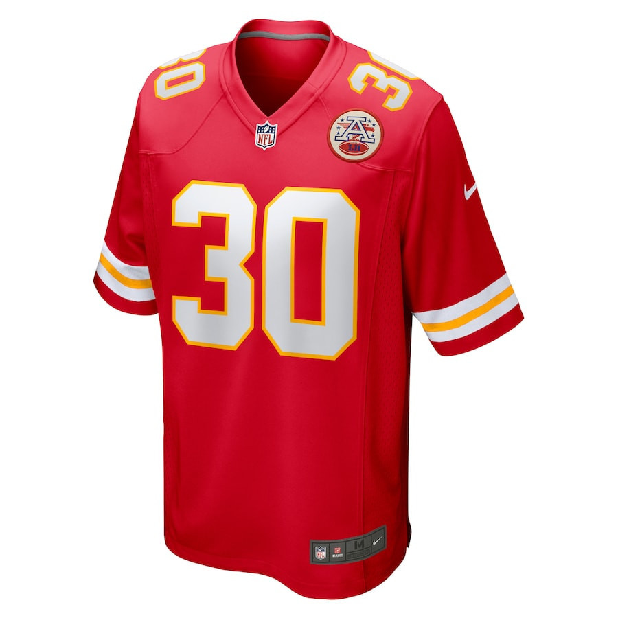 Dicaprio Bootle 30 Kansas City Chiefs Home Game Player Jersey - Red