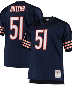 Dick Butkus Chicago Bears Mitchell & Ness Big & Tall 1966 Retired Player Replica Jersey - Navy
