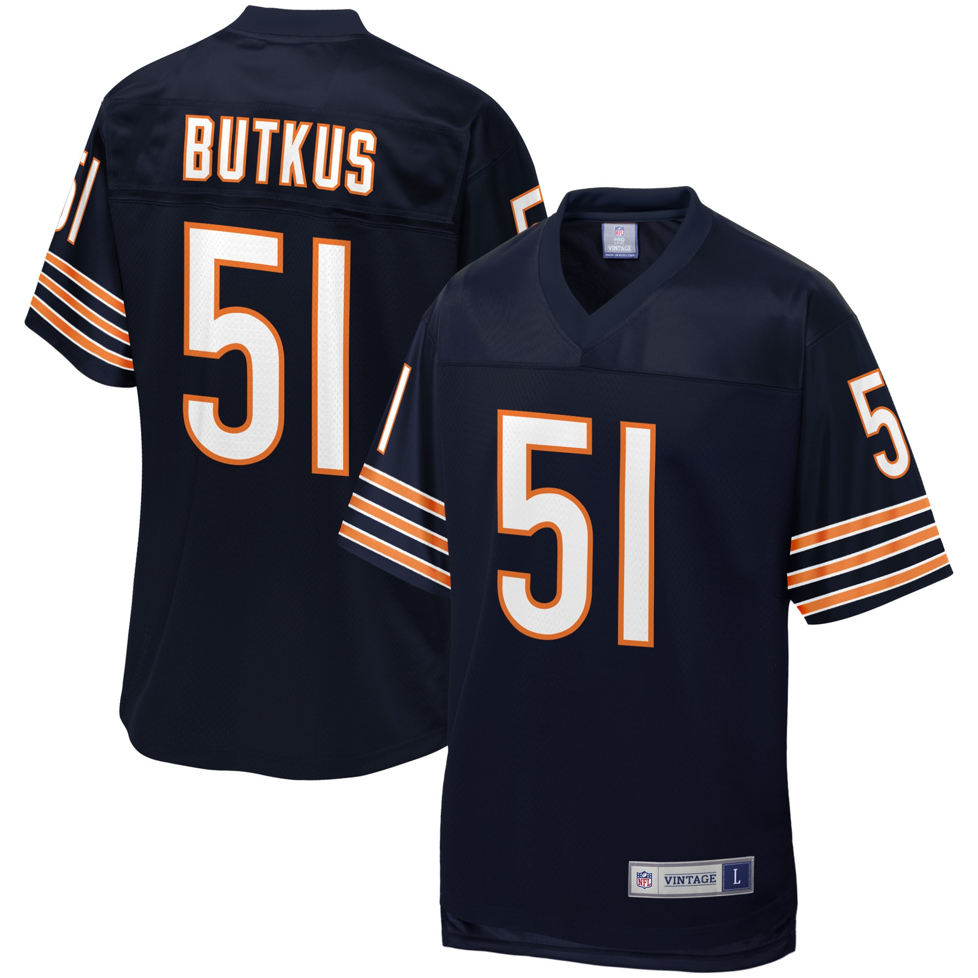 Dick Butkus Chicago Bears Nfl Pro Line Retired Team Player Jersey - Navy Nfl