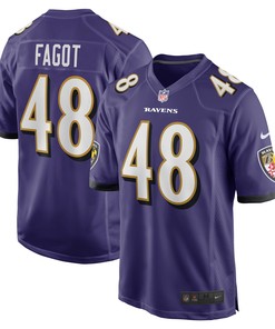 Diego Fagot Baltimore Ravens Player Game Jersey - Purple Nfl